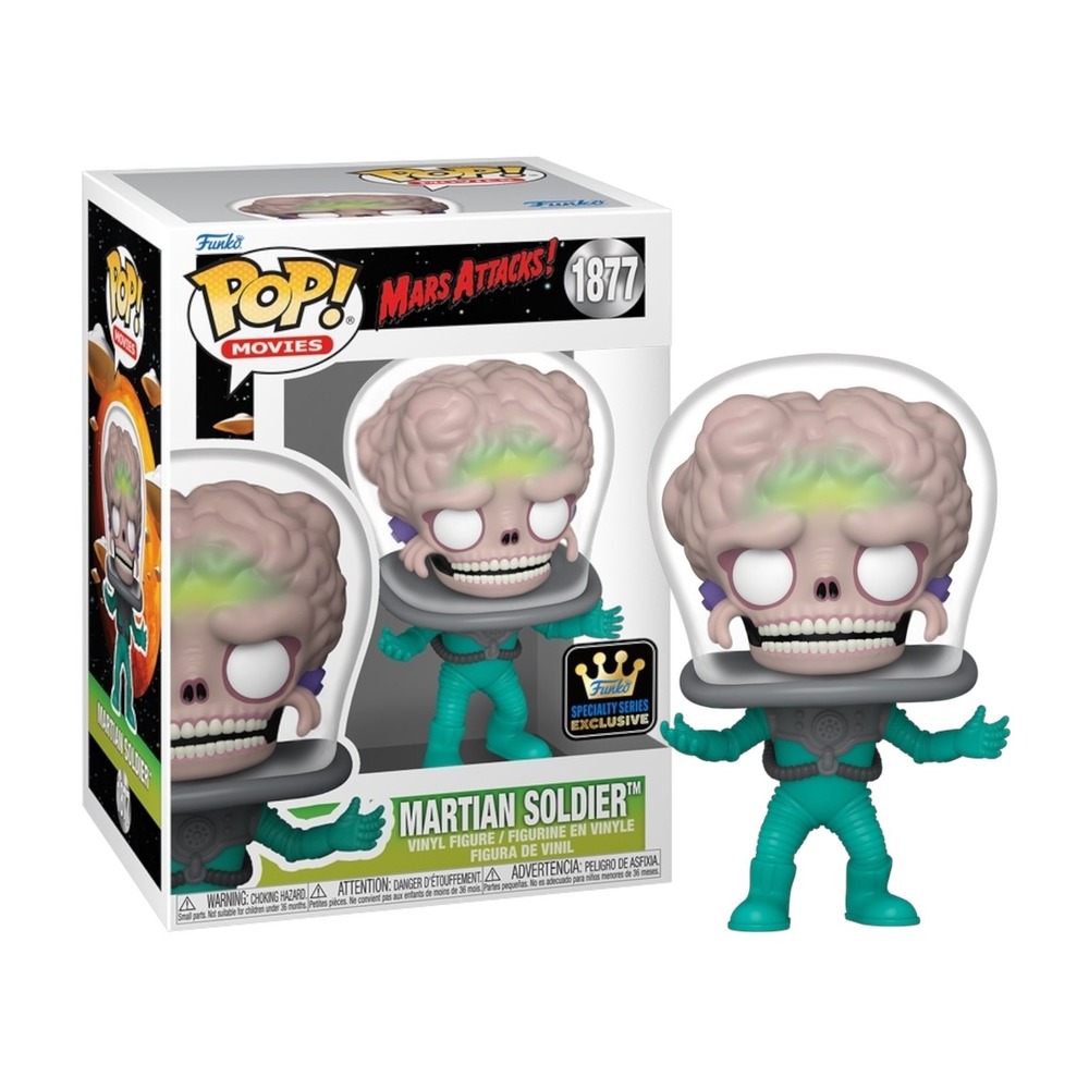 Funko Pop Martian Soldier #1877 Mars Attacks Vinyl Figure Sci-Fi Alien‎